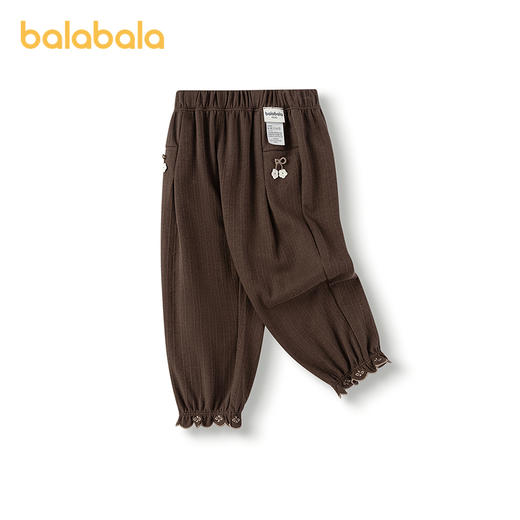 【商场同款】巴拉巴拉宝宝长裤纯棉宽松花苞裤女童2025秋新款裤子 商品图4