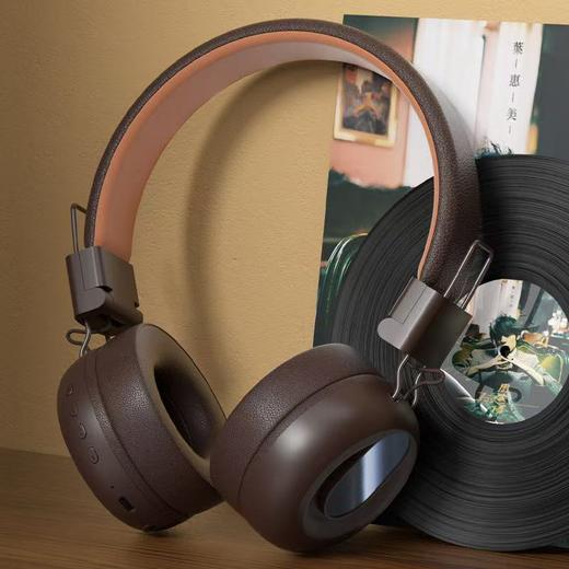 佩戴显头小！【好看又好听，升级不止一点点！】新款头戴式耳机 耳麦适用苹果华为小米手机 无线蓝牙耳机-QB 商品图4