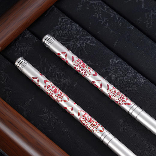 子佩集S999银【万事如意】摆件【BX046056719-1】纯银餐具吉言筷子2507 商品图4
