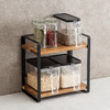 多层置物架多功能厨房家用可折叠相思木调料架 商品缩略图0