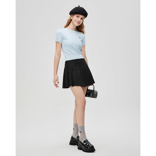 IEF/爱依服2025 春季 时尚学院风减龄设计感显瘦甜美毛织上衣B37939 商品图1