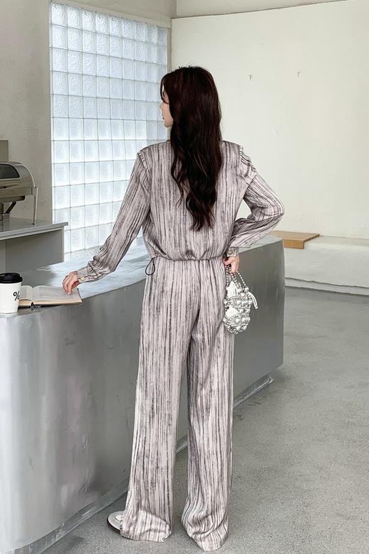 HAYES 舒适休闲高级感条纹套装 20981 商品图3