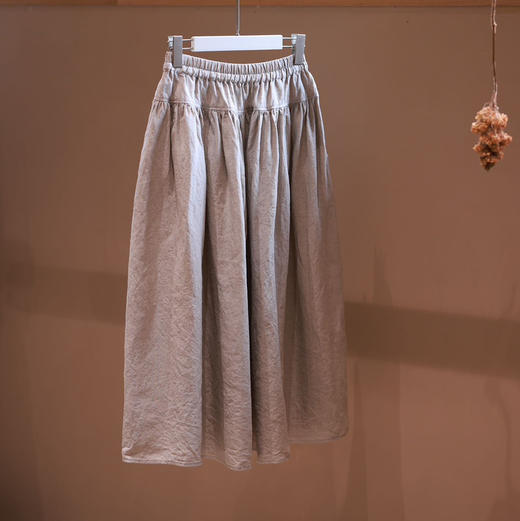 黄阿福 雨露亚麻半裙 商品图3