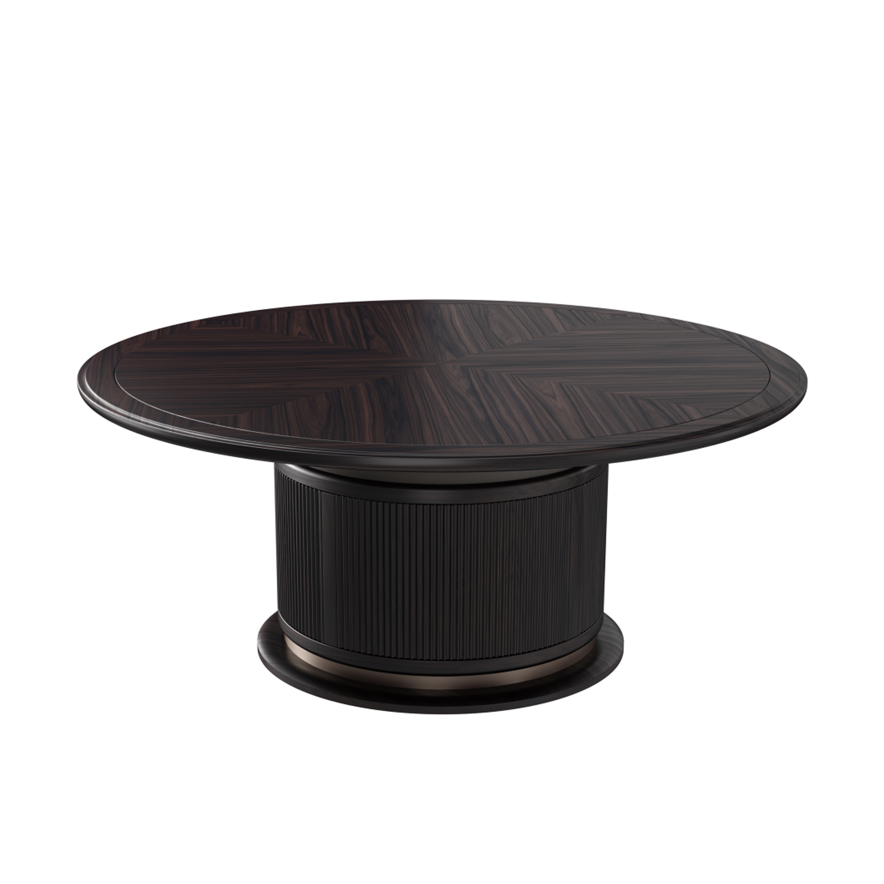 【新中式-圆餐桌KD-Y-T7008】黑檀/餐厅/圆餐桌