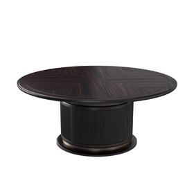 【新中式-圆餐桌KD-Y-T7008】黑檀/餐厅/圆餐桌