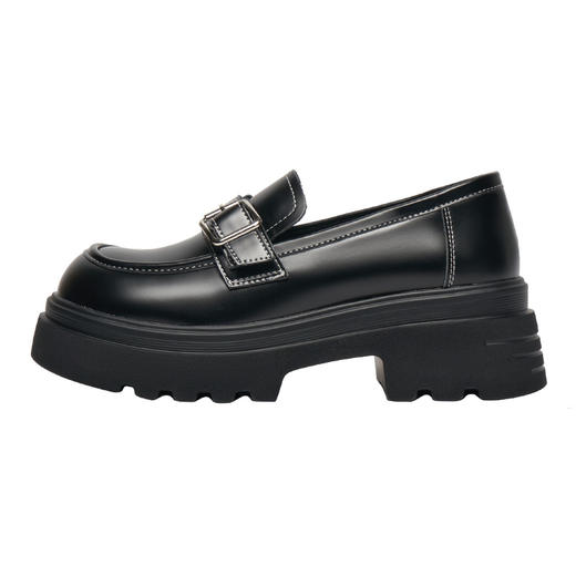 IEF/爱依服2025小皮鞋 春季 学院风通勤百搭JK方头平底乐福鞋1583 商品图5