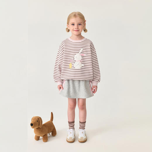 马克珍妮女童甜酷蝴蝶结A字半裙2025年秋装新款551331 商品图1