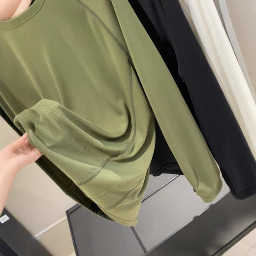 牛货！高性价比!2025秋季新款吸湿透气速干面料四面弹休闲长袖T恤打底 商品图0