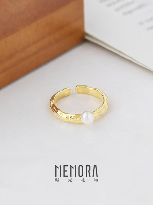 【任选3件599元】「偏爱」珍珠戒指 S925银戒指时尚ins风手饰MEMORA诗普琳YRE00301（线上专供） 商品图0