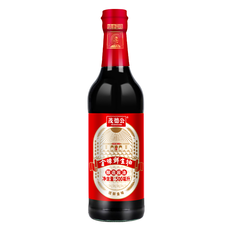 茂德公金味鲜生抽500ML凉拌菜酱拌面酱油炒菜调味酱油