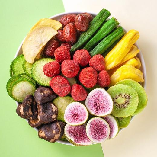【鲜食材❗️能当零食吃的果蔬脆】鲜香酥脆，水果＋蔬菜组合的健康零食，混合干片综合蔬果干什锦蔬菜脆儿童小孩吃的 商品图7