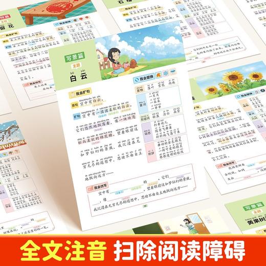 替换法学写作小学语文五感法扩句法升级替换写作文素材积累训练 商品图6