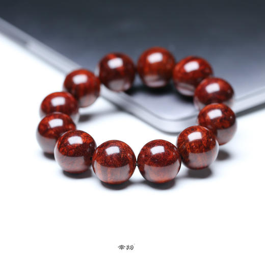 【青山特惠】2.0*12颗5星嫩瘤半满瘤疤小叶紫檀手串（无胶嫩瘤） t35 商品图4
