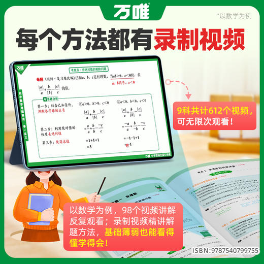 万唯中考解题方法小四门基础知识点手册母题大招提分笔记思维导图七八九年级语文数学英语物理化学政治历史地理生物万维官方旗舰店 商品图4