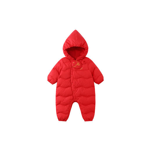 英氏新生婴儿外出服保暖连帽哈衣冬季新款男女宝宝羽绒长袖连体衣超韧绒 商品图4