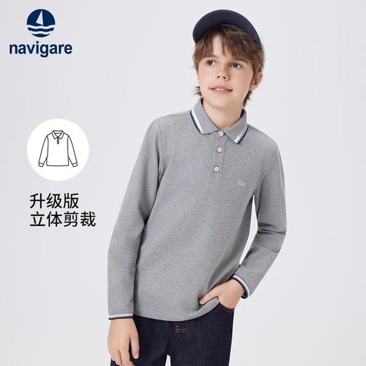 【纳维凯尔】【120-165】意大利小帆船男童春秋长袖POLO衫 商品图4