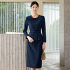 IWY/藏青色西装套裙女秋季高级感正式场合职业裙装工作服WCS099 商品缩略图2
