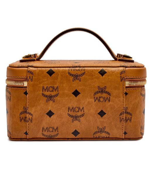 【超惠秒】MCM 女士限量logo印花盒形手提单肩包MWRAAVI01 商品图3