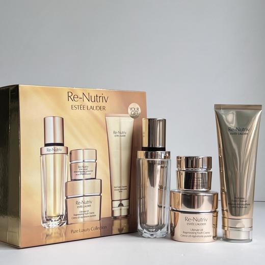 严选 | 雅诗兰黛白金黑钻礼盒 白金洗面奶125ml+白金黑钻精华30ml+白金眼霜15ml+白金面霜50ml 配礼袋 商品图3