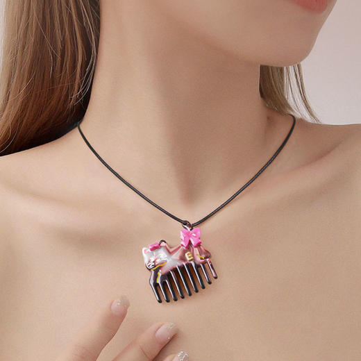 EVER THAMES 迷你梳子可爱萌趣猫咪便携小梳子小巧随身带刘海发尾梳 商品图1