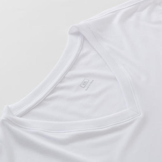  夏季圆领透气纯色上衣男装T恤宽松 男士短袖 莫代尔 商品图5