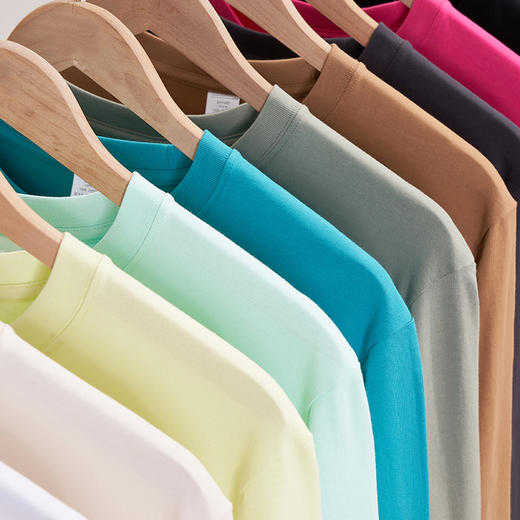【89元/2件，单拍不发】高品质纯棉长袖T | 230g重磅纯棉，男女同款多色任选！ 商品图8