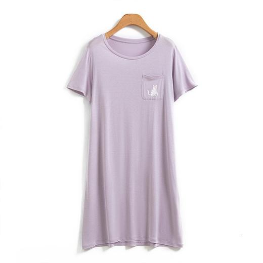 丁摩 真丝新款高级感桑蚕丝睡衣短袖长裤睡裤女薄款圆领家居服夏季5ZF-9622 商品图6