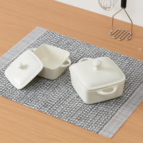 微波炉可用超轻量带盖双耳轻量烤盘 WG01