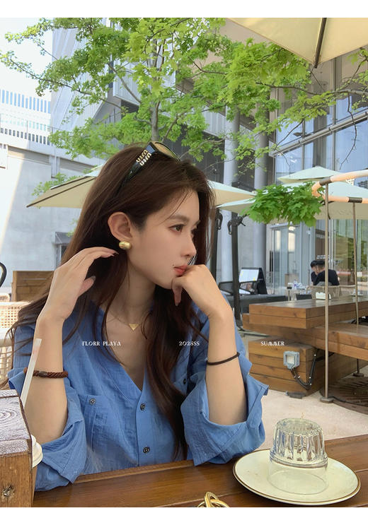 送8元退货运费【老钱风亚麻立领衬衫+百搭短款裙裤】早秋封神套装！王炸组合△版型不挑身材 颜色不挑肤色四搭配裙裤简直韩系女主即视感~ 商品图5