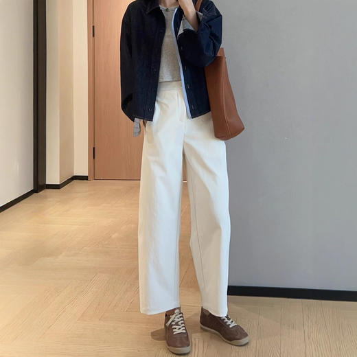 高品质钛金棉抗皱挺括气球奶奶裤！高腰显瘦休闲裤女2025秋款！ 商品图0