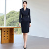 IWY/藏青色假两件西装连衣裙女正式场合酒店经理接待职业工作服25Q817 商品缩略图2