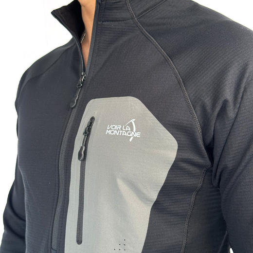 【终身保修】Voir La Montagne见山 男士B3半拉链套头保暖抓绒衣2.0排汗透气 商品图3