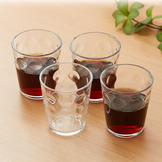 单层果汁杯牛奶杯玻璃杯4只装 RO03Ⅱ 商品图0