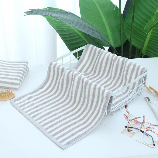 超柔格子毛巾  100%纯棉 两条装 商品图2