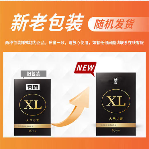名流避孕套大号55mm男专用超薄003裸感XL安全套玻尿酸裸入情趣套套byt 【组合20只】003玻尿酸10只+xl加大号10只 商品图5