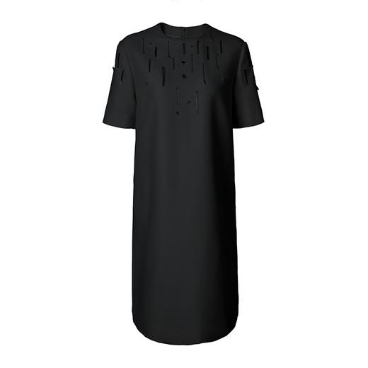 丁摩 “轻礼服”系列【真丝羊毛】流光纱重工钉珠短袖洋装连衣裙5ZF-92465 商品图6