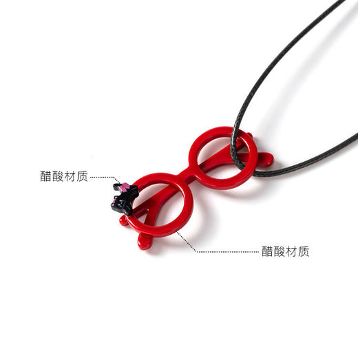 EVER THAMES 猫咪眼镜吊坠 项链小众设计感百搭锁骨链挂脖链 商品图2