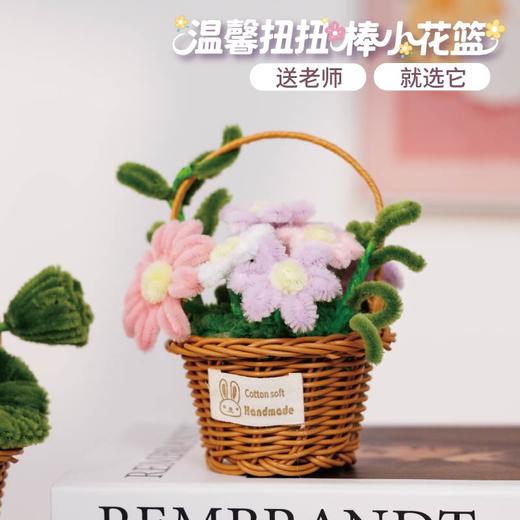 温馨扭扭棒小花篮-小雏菊款 商品图0