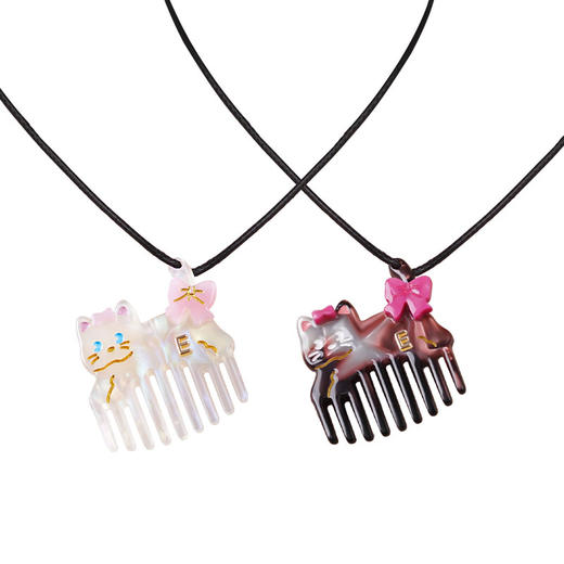 EVER THAMES 迷你梳子可爱萌趣猫咪便携小梳子小巧随身带刘海发尾梳 商品图4