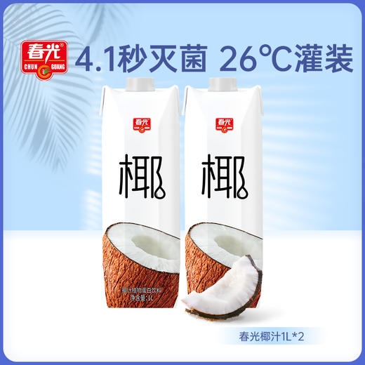 1L春光椰汁*2瓶  过年家庭聚餐大瓶饮料 商品图0