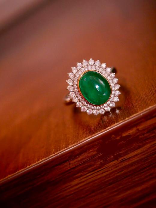 2.77ct素面祖母绿戒指 商品图4