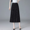 丁摩 细褶显瘦气质百褶半身裙女夏季a字大摆裙通勤韩版中长裙5ZF-8111 商品缩略图5