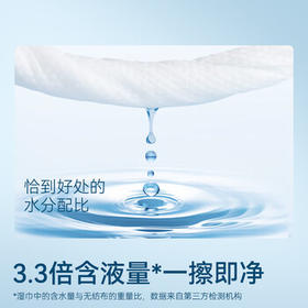 京东京造 EDI纯水湿巾80抽5包  珍珠纹湿纸巾 儿童手口湿巾纸温和不含酒精 /家庭清洁/纸品 /清洁纸品 /湿巾