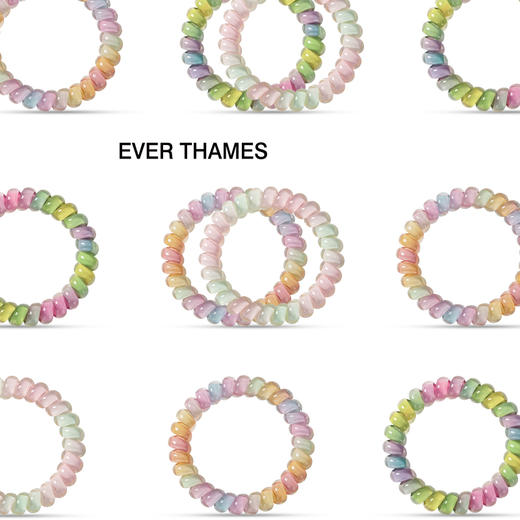 EverThames电话线发圈欧若风时尚发绳女高级感发饰扎头发头绳 商品图5