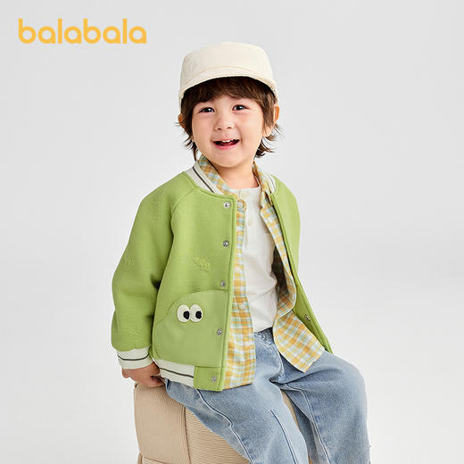 【商场同款】巴拉巴拉宝宝外套男童棒球服宽松秋装2025新款童装萌 商品图1