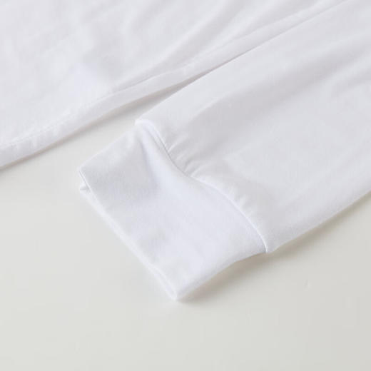  V领透气纯色上衣T恤宽松 男士长袖 莫代尔莱卡 商品图2