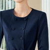 IWY/藏青色西装套裙女秋季高级感正式场合职业裙装工作服WCS099 商品缩略图3