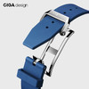 CIGA design玺佳品牌蓝色星球氟橡胶表带蝴蝶扣22mm原装正品 商品缩略图2