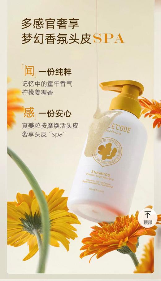 澳洲ficceCode菲诗寇生姜洗发水450ml 商品图0