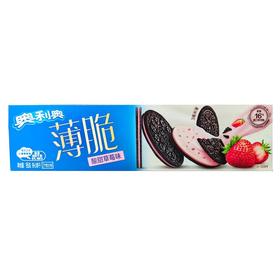 C028奥利奥薄脆夹心饼干酸甜草莓味